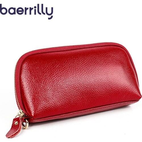 Women Wallet Long Clutch Bags Money Pocket Genuine Leather Coin Purse Zipper Fashion Card Holders Phone Bags Carteira Feminina