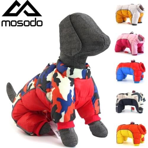 Mosodo Winter Dog Coat Cotton Warm Clothes Waterproof Zipper Jacket Custome Clothing for Bulldog Puppy chihuahua Pet Accessories