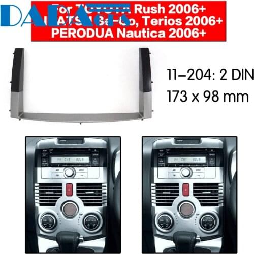 11-204 Car DVD/CD forTOYOTA Rush,DAIHATSU Be-Go,Terios PERODUA Radio Stereo Fascia Panel Frame Adaptor Fitting Kit 2 Din
