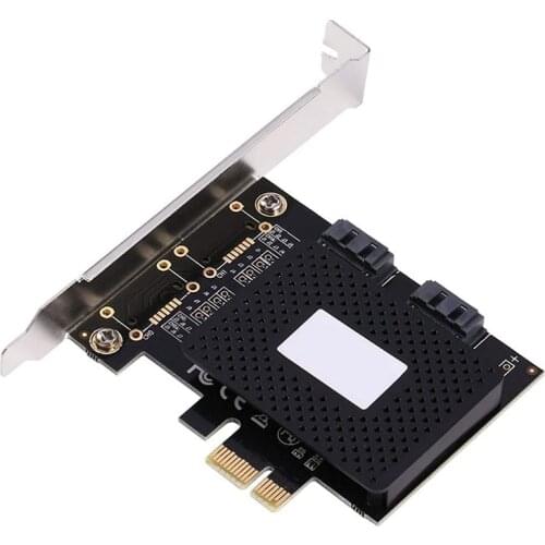 2Pcs Express to SATA3.0 2-Port SATA III Controller Card Adapter Riser Card, PCIE Pci-E to SATA Pcie IDE Card Adapter