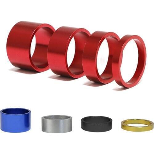 4pcs/set Aluminum Bike Headset Washer Mountain Bicycle Front Fork Washer Bike Stem Handlebar Spacers Rings Gasket
