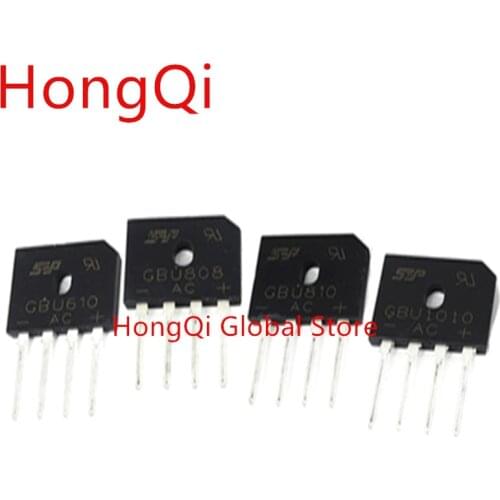 5PCS GBU808 8A 800V Rectifier Bridge Diode GBU-808 New And Original Ic