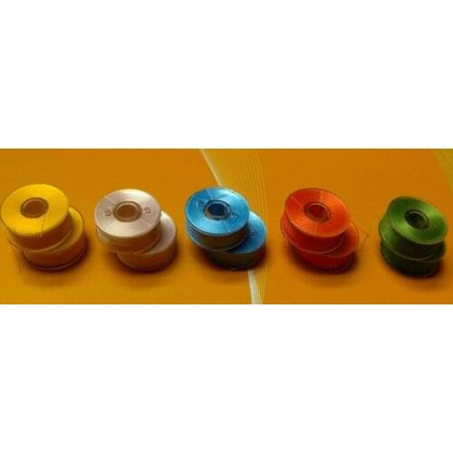 Free shipping colorfull style A/L prewound bobbin tubes for embroidery thread machine