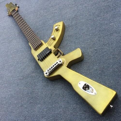 Gun electric guitar, LED lights, rosewood fingerboard, free shipping