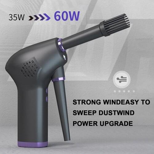 45000 RPM Cordless Air Duster Compressed Air Blower Electric Air Duster for Computer Keyboard Electronics Cleaning for Camera