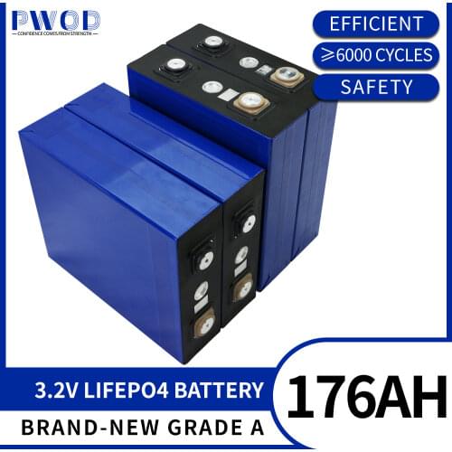 PWOD 16PCS CALB 3.2V 200ah LiFePO4 Battery 48V 200AH Lithium iron phosphate packs EV RV boat solar cell EU US TAX FREE