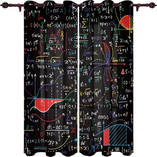 Mathematics Formula Chart Windows Curtains Living Room Bedroom Kitchen Curtains For Children Drapes