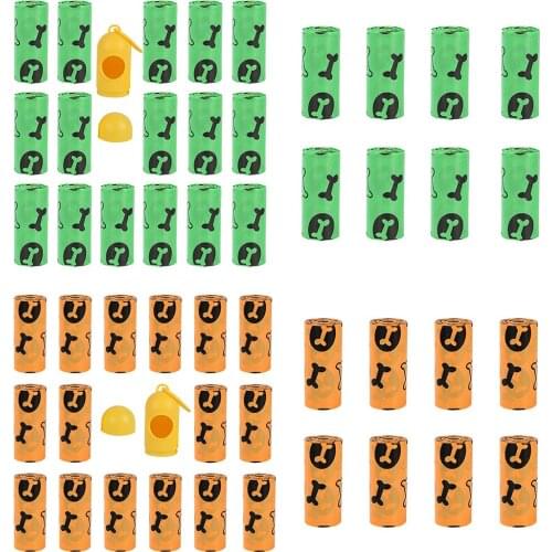 Dog Poop Bags Pet Waste Garbage Bags Biodegradable Outdoor Carrier Holder Dispenser Clean Pick up Tools Pet Cat Accessories