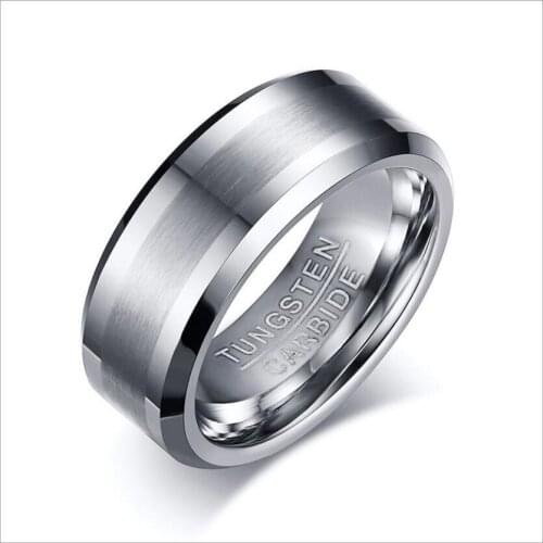 Tungsten Steel Ring Mens Ring Tungsten Gold Handmade Lasha Ring