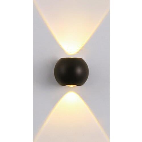 6W Round Ball Wall Lamp Bedroom Bedside Corridor Aisle Staircase Hotel Project Wall Light Outdoor Waterproof Wall Lights