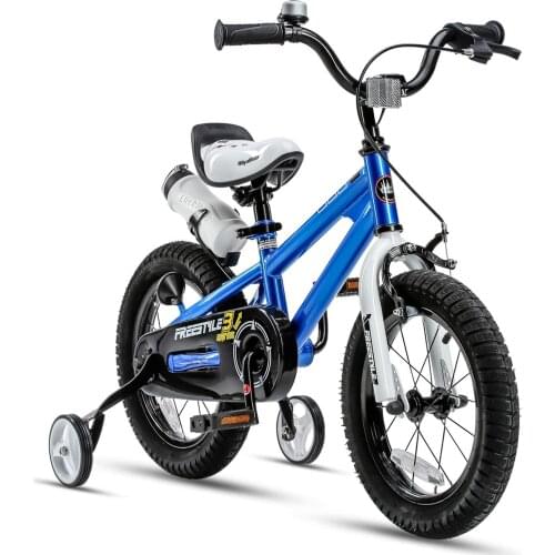 RoyalBaby Kids Bike Boys Girls Freestyle Bicycle 12 14 16 inch with Training Wheels 16 18 20 inch with Kickstand 2-9 year old
