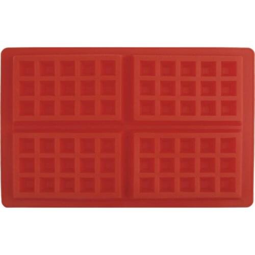 Waffle Makers Silicone 4-Cavity Waffles Cake Chocolate Pan Baking Mould Donut Maker for Kids Silicone Cake Mould Baking Mold Set