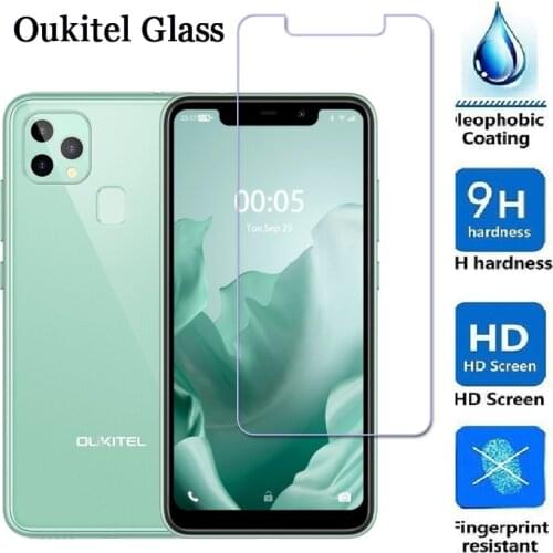 2 PCS For Oukitel C23 C21 C22 C19 Tempered Glass Oukitel C18 C17 C16 C15 C13 C12 C10 Pro Screen Protector Film Cover