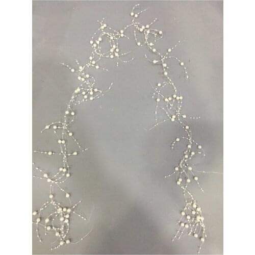 Fringed Pearl 130 Cm White wedding bride mariage хна henna