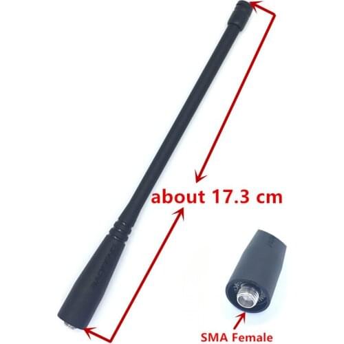 10pcs/lot original long whip UV dual band sma female antenna for Baofeng bfuv5r 5rplus uv82 uv6 uv8d GT-3 etc walkie talkie