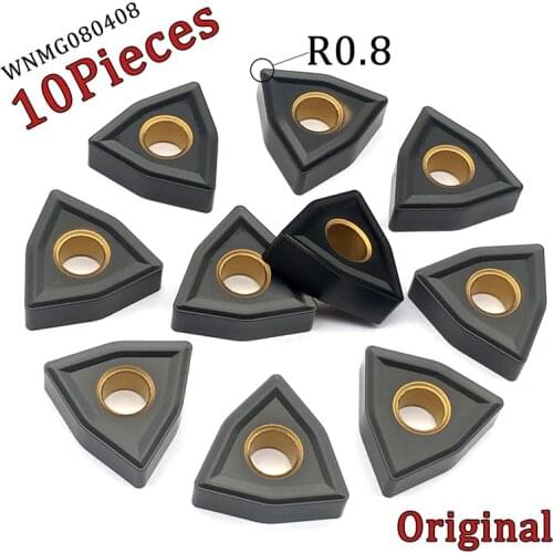 10PCS WNMG080408 KC3115 External Turning Tool Carbide Inserts High Quality WNMG 080408 Blades CNC Lathe Tools For Cast Iron