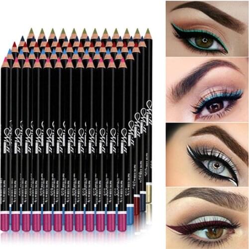 MENOW 12 Pcs/Set Waterproof Eye Pencil Makeup Pen Eyeliner Eye Pencil Waterproof Beauty Pen Eyeliner Eye Liner Pen Cosmetics