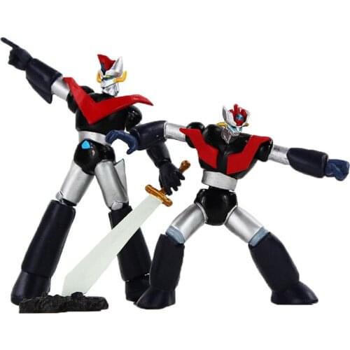 2Pcs/Set 7-10cm Anime Mazinger Z PVC Action Figure Collectible Model Toy Birthday Gift for Kids
