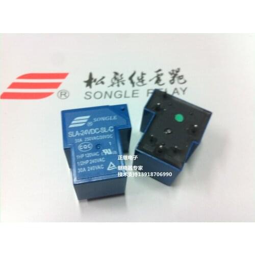 2pcs/lot Relay SLA-24VDC-SL-C 6PIN 30A T90 New and original