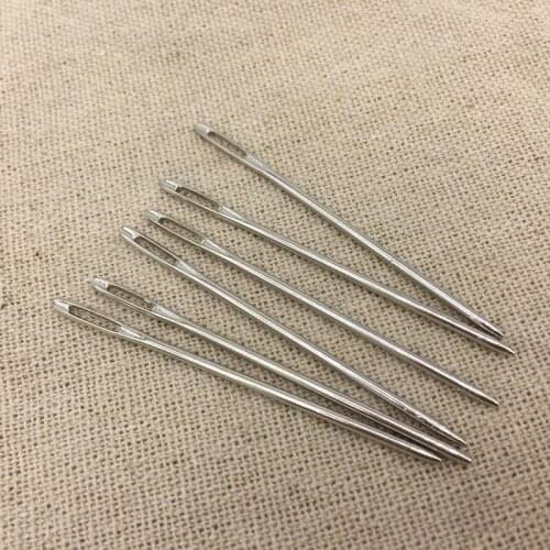 30pcs Cross Stitch Needles Craft Embroidery Tool Large Eye Sewing Needles Hand Sewing Needle With Threader Home DIY Sewing Tool