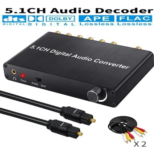 5.1ch digital audio converter DTS / AC3 Dolby decoding SPDIF input to 5.1