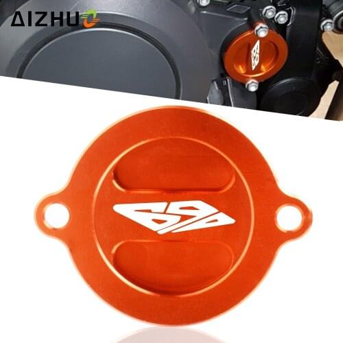 CNC Aluminum Motorcycle Engine Oil Filter Cap Oil Fuel Tank Cover For 690 Enduro Enduro R SMC Supermoto