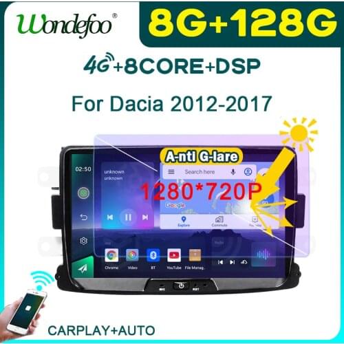 2 din Android 10 Car radio carplay For Dacia Sandero Duster Captur Lada Xray Logan Symbol Docks Lodgy GPS Navigation Multimedia