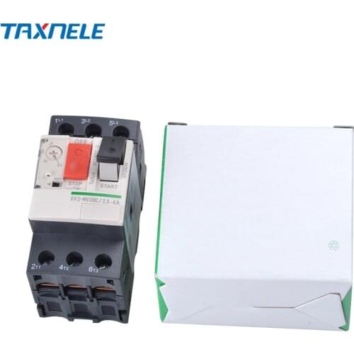 GV2-ME motor starter series Motor protector Motor Circuit Breaker Push Button 3P Thermal Magnetic Type motor breaker MPCB GV2ME