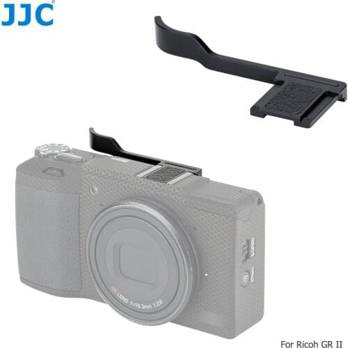 JJC Aluminium Alloy Thumbs-Up Grip With Hot Shoe Cover For Ricoh GR II GRII GR2 Camera Hotshoe Cap Cameras Accessories