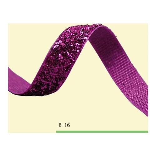 3/4inch" Headband Ribbon Metallic Velvet Ribbon Purple Sparkle Ribbon