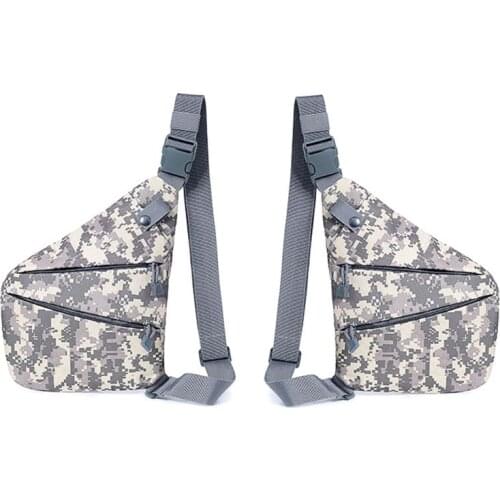 Multifunctional Concealed Chest Bag Tactical Storage Gun Bag Anti-Theft Hunting Left/Right Shoulder Bag For Men LX9F