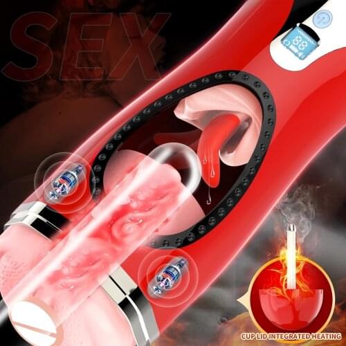 Male Masturbation Cup Pocket Pussy Bullet Vibrator Glans Stimulator Tongue Sucking Oral Sex Airplane Cup Sex Toys For Men