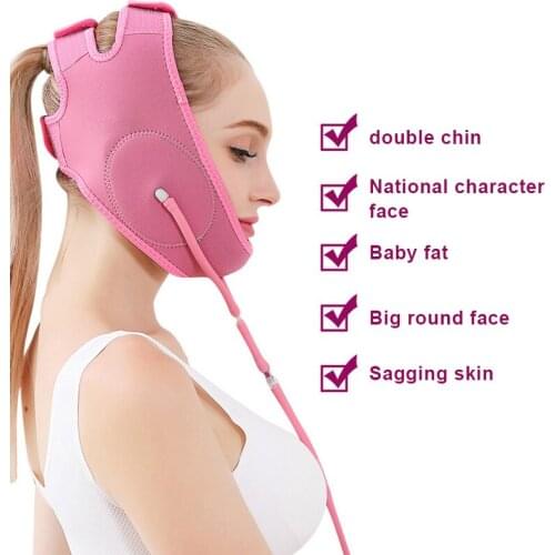 V-Shape Air Pressure Cheek Strap Inflatable Face Lift Shaping Lifting Tape Strap Personal Health Care Braces & Supports TK