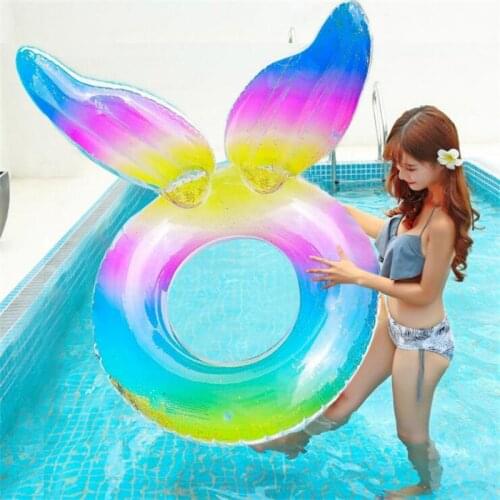 Summer Seat Ring Toy Buoy Mattress Thickened Summer Float Toy Circle Outdoor Activities Inflatable Swimming Ring Pool