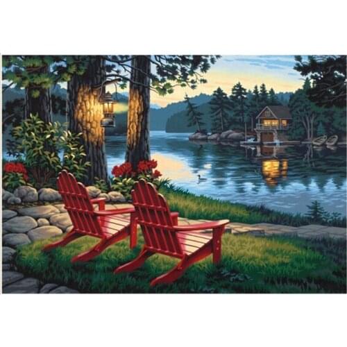 New 3D DIY Diamond Painting Diamond Embroidery Landscape Full Drill Diamond Cross Stitch Mosaic Resin Hobbies Crafts Scenic