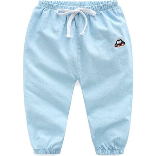 NEW summer boy girl Thin section Mosquito pants Cotton Baby lantern pants kids Haren pants toddler trousers Children clothes 2-7