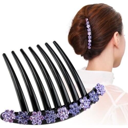 New Hairgrips Fashion Rhinestone Barrette Hair Clip Tiara Women Vintage Hairpin Headdress Crystal Hairpin Hair Accessories