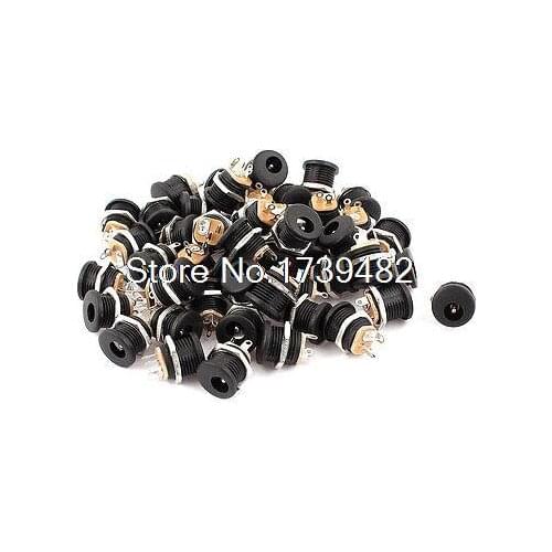 Tablet PC 5.5mmx2.1mm Center Pin Panel PCB Mount DC Power Charging Jack 50 Pcs