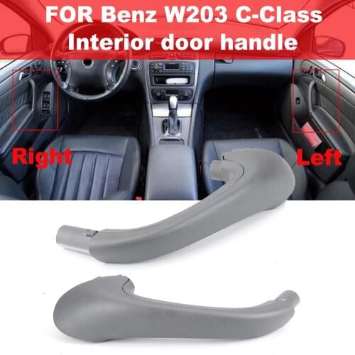 Front Left / Right Grey New Car Interior Inner Door Pull Carrier Covers Handles Trim New For Mercedes For Benz W203 C-Class