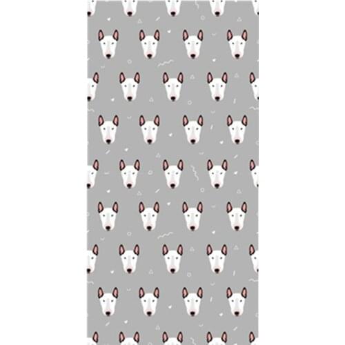 New Cute Grey Mini Bull Terrier Puppy Shower Swimming Towel Kids Adult Miniature Bull Terrier Dogs Beach Travel Towels Pet Gifts