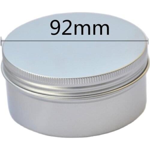 200G silver aluminum jar bottle pot tea tin essence wax day night cream gel moisturizer skin car cosmetic packing