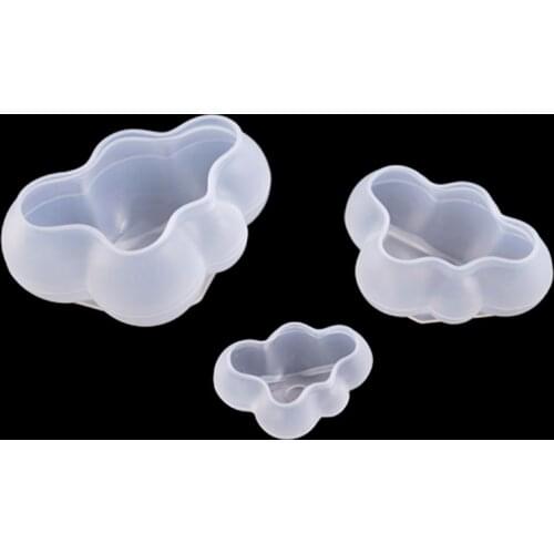 3D Cloud Shape Chocolate Silicone Mold Mousse Fondant Ice Cube Mould Pudding Candy Soap Candle Molds Baking Valentines Day