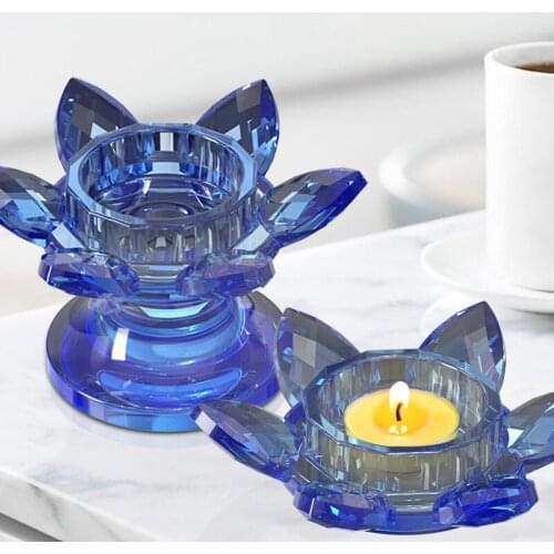 Lotus Candle Holder Silicone Mould Candle Making Supplies DIY Lotus Lamp Holder Resin Molds Crystal Epoxy Home Decoration