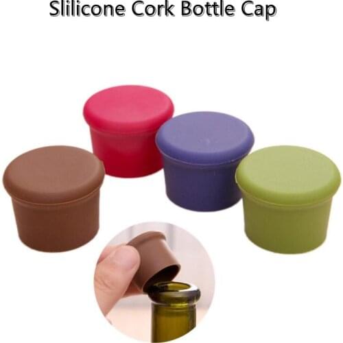 Silicone Wine Bottle Stopper Tools Fresh Keeping Bottle Cap Kitchen Bar No Leakage High Quality Champagne Beverage Closures