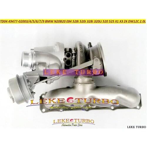Turbo TD04 49477-02003 49477-02057 49477-02058 For BMW N20B20 E84 528i 520i F10 F11 328i 320LI 328 520 525 X1 X3 Z4 DW12C 2.0L