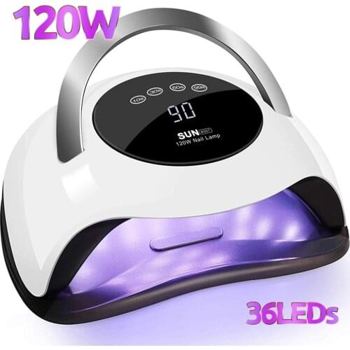 UV LED Nail Lamp Nail Dryer For Curing All Gel Polish Manicure Lamp With Smart Motion Sensor LCD Display Fast Drying Nails Tools