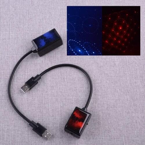 Universal Car Upgraded USB Interior Atmosphere Starry Sky Lamp Star Ceiling Night Light LED Projector