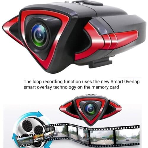 WiFi Motorcycle Camera Recorder 1080P/25fps Front/Rear Camera Remote Control With Turn Signal Warning Light Support GPS Track