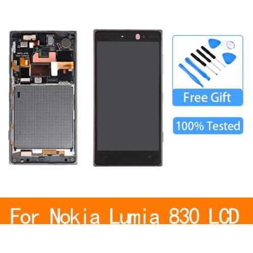 5.0" For Nokia Lumia 830 LCD Display With Touch Screen Digitizer Assembly With Frame Replacement For Nokia 830 Rm-984 LCD