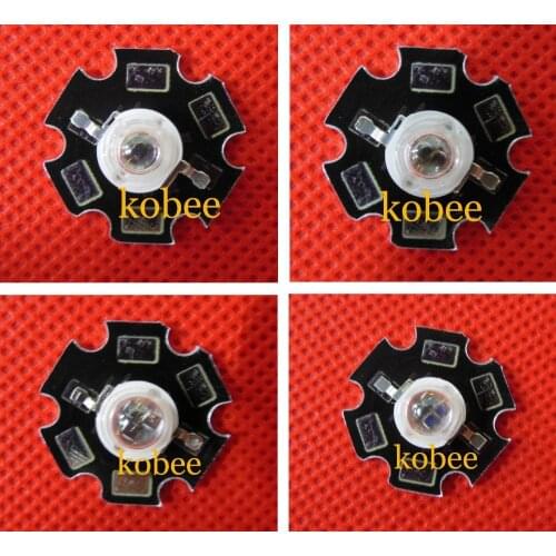 1W 3W 5W 850NM IR LED Emitter DC1.5-1.7V with 20mm Star Platine Base for Security 50pcs